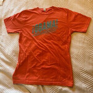 Women's Vintage 2008 ¡Obama! Shirt - Medium - Slim Fit - Latinos for Obama
